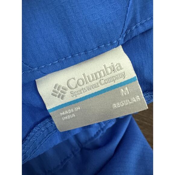 Columbia PFG Pants Blue Omni-Shade Fishing Outdoor Elastic Waist M - Picture 4 of 10